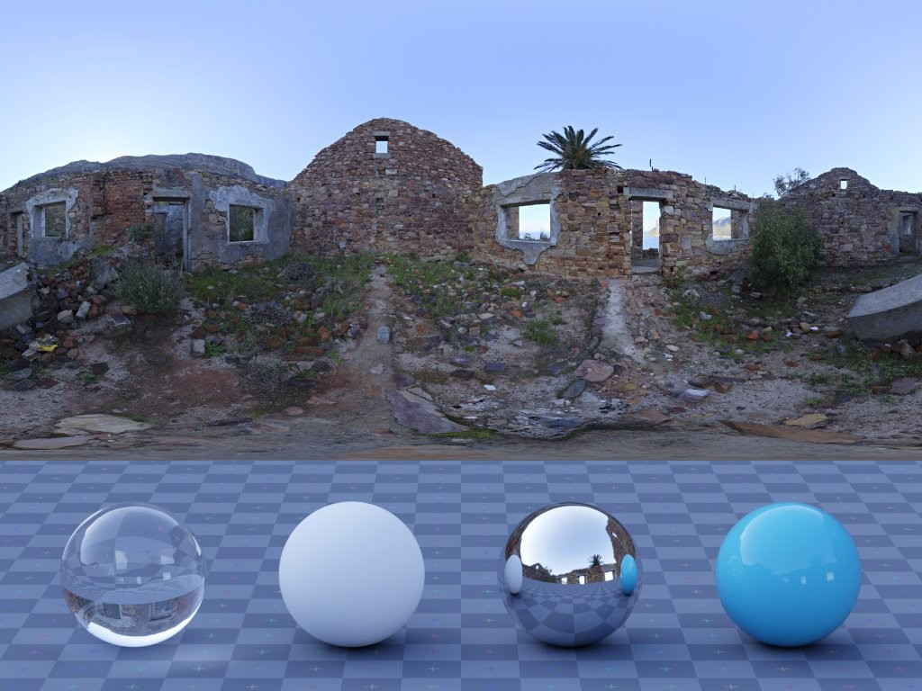 HDRI – Roofless Ruins – urban - thumbnail 3