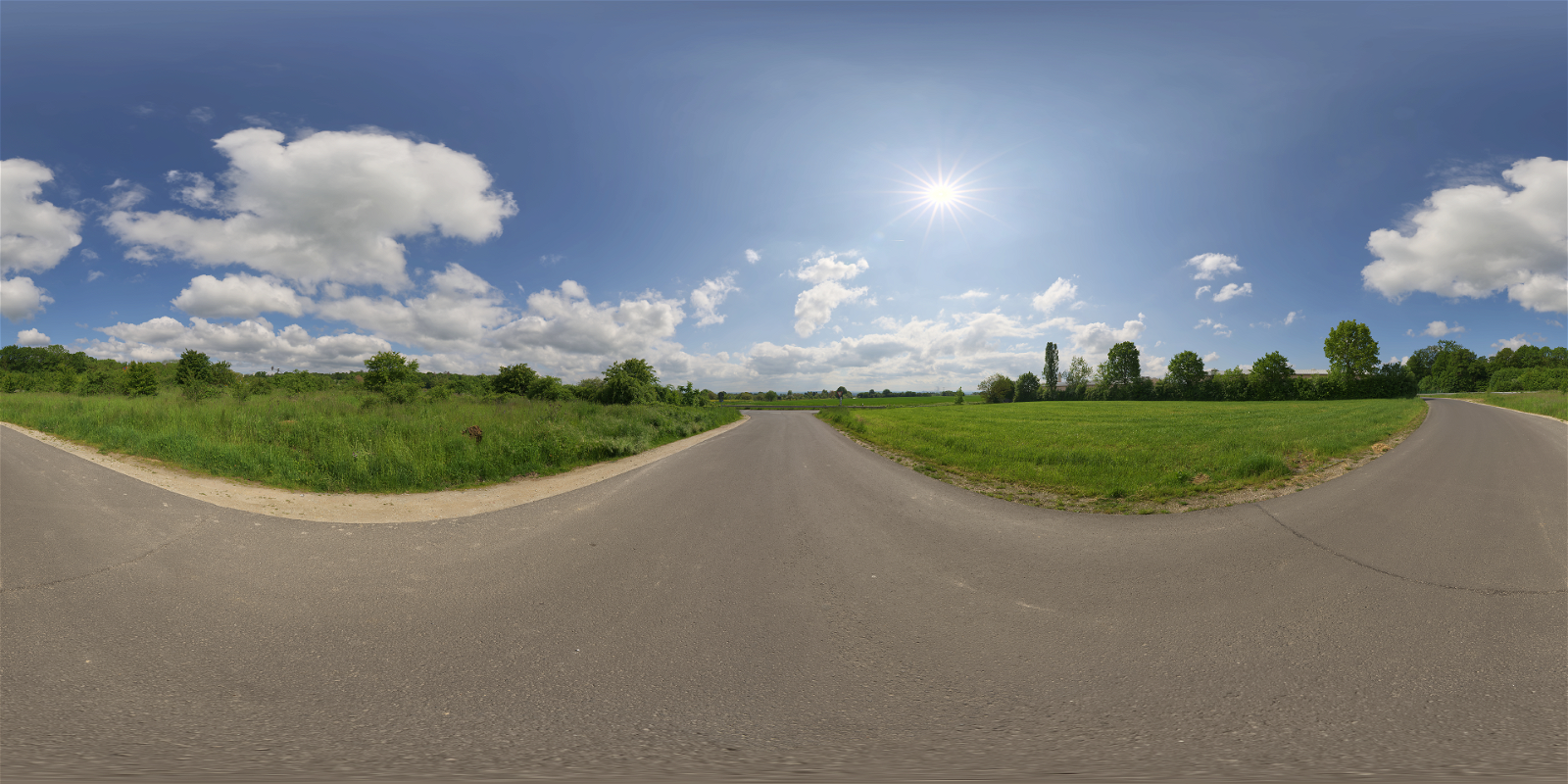 HDRI – Rural Asphalt Road – natural light - thumbnail 1