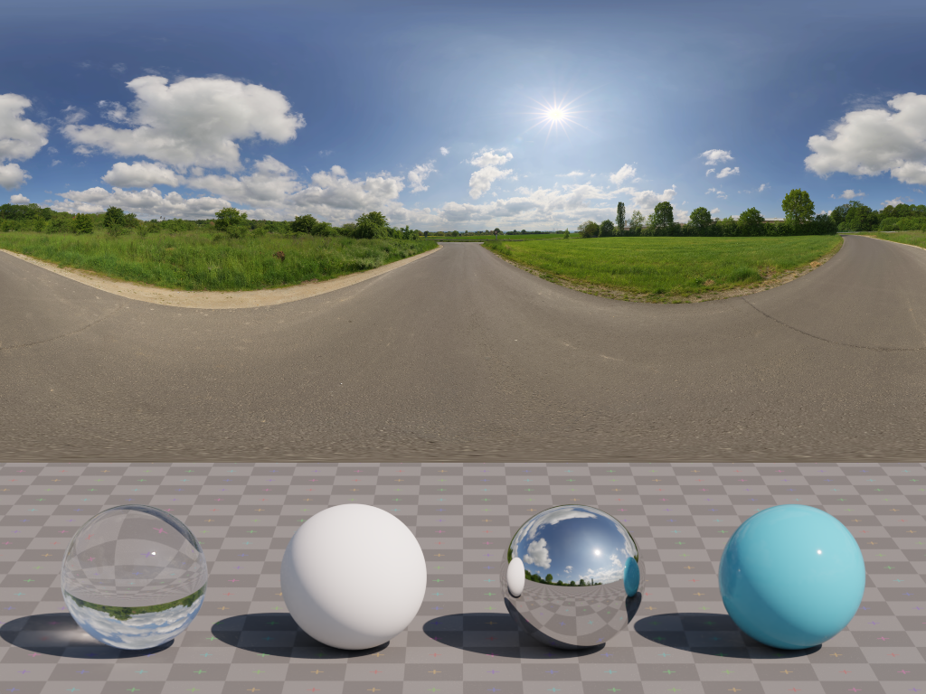 HDRI – Rural Asphalt Road – natural light - thumbnail 3