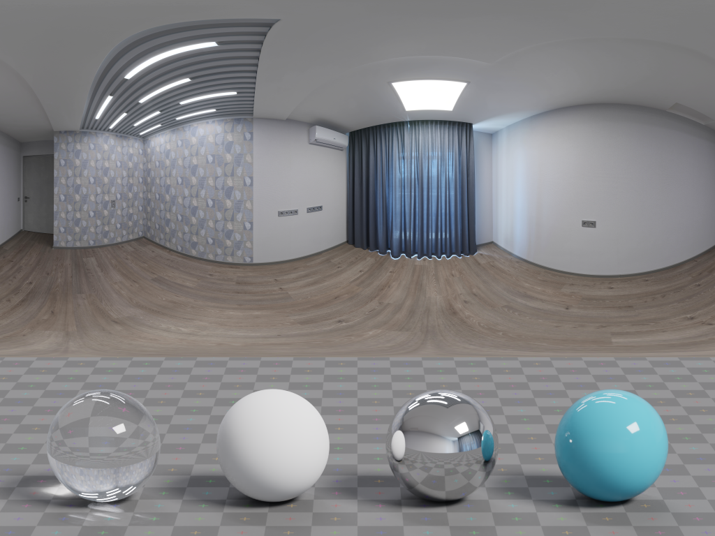 HDRI – Small Empty Room 3 – urban - thumbnail 3