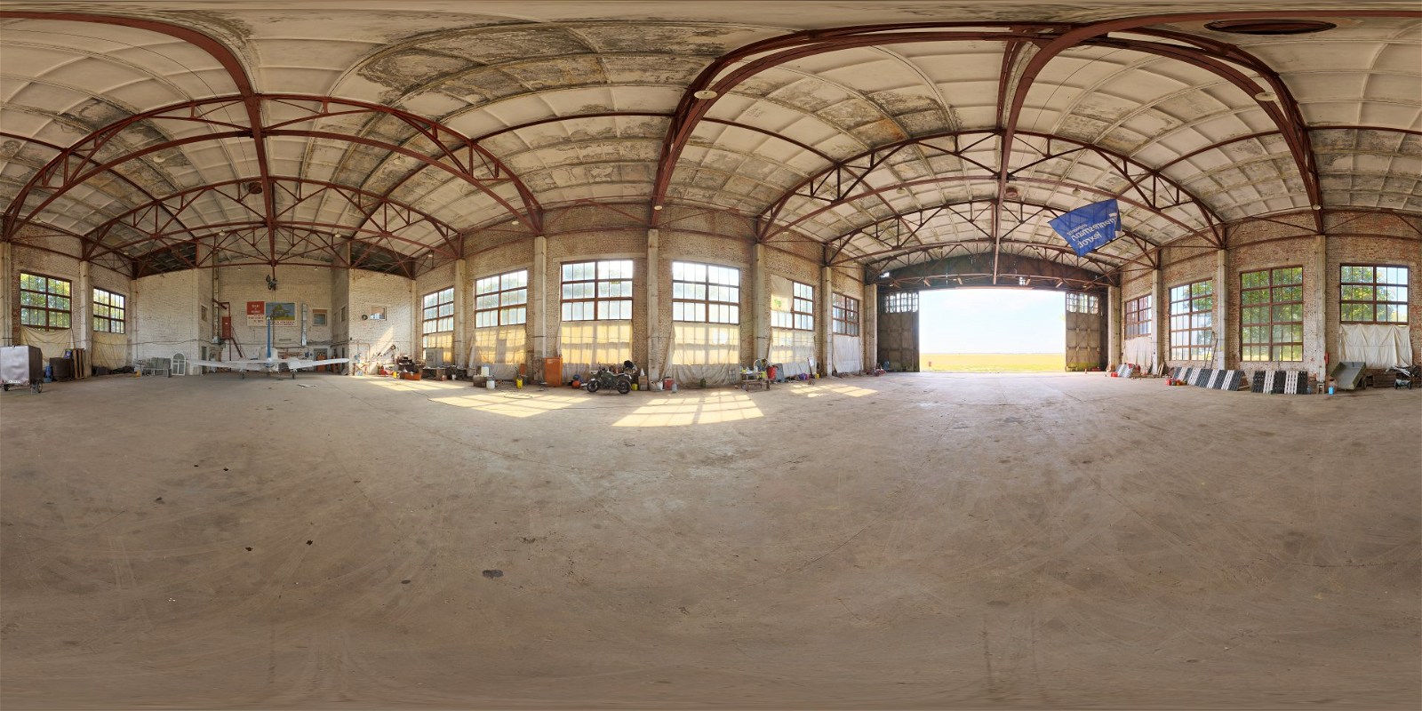 HDRI – Small Hangar 01 – urban - thumbnail 1