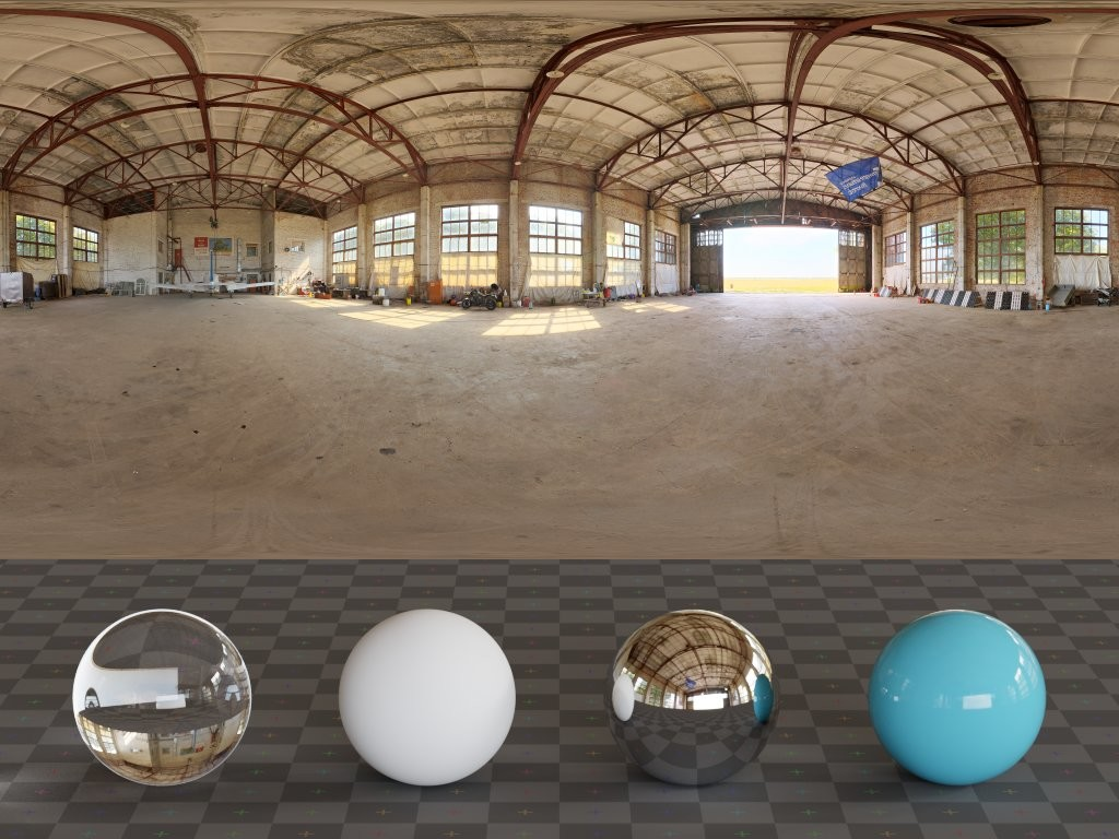 HDRI – Small Hangar 01 – urban - thumbnail 3