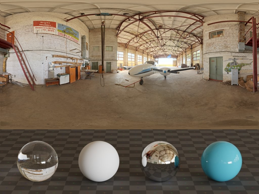 HDRI – Small Hangar 02 – urban - thumbnail 3