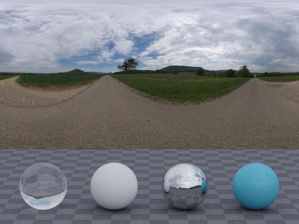 HDRI – Small Rural Road – skies - thumbnail 3