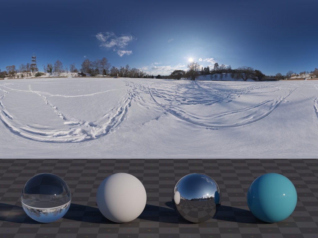 HDRI – Snowy Field – skies - thumbnail 3