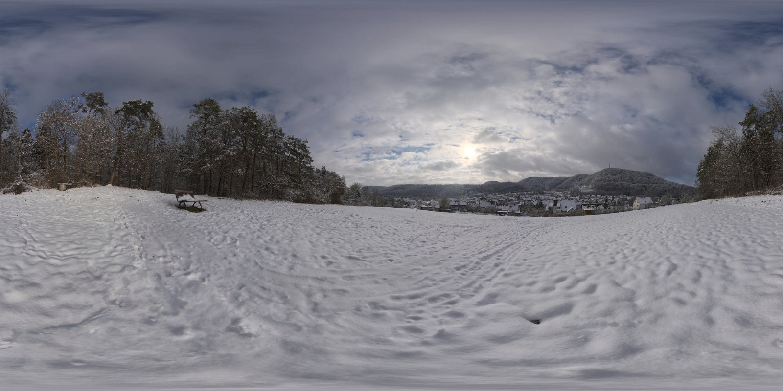 HDRI – Snowy Hillside – nature - thumbnail 1