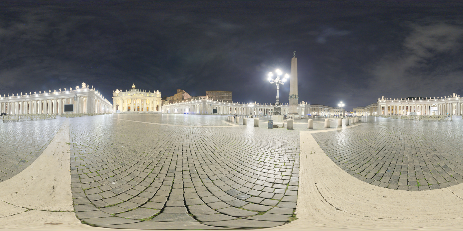 HDRI – St. Peters Square Night – artificial light - thumbnail 1