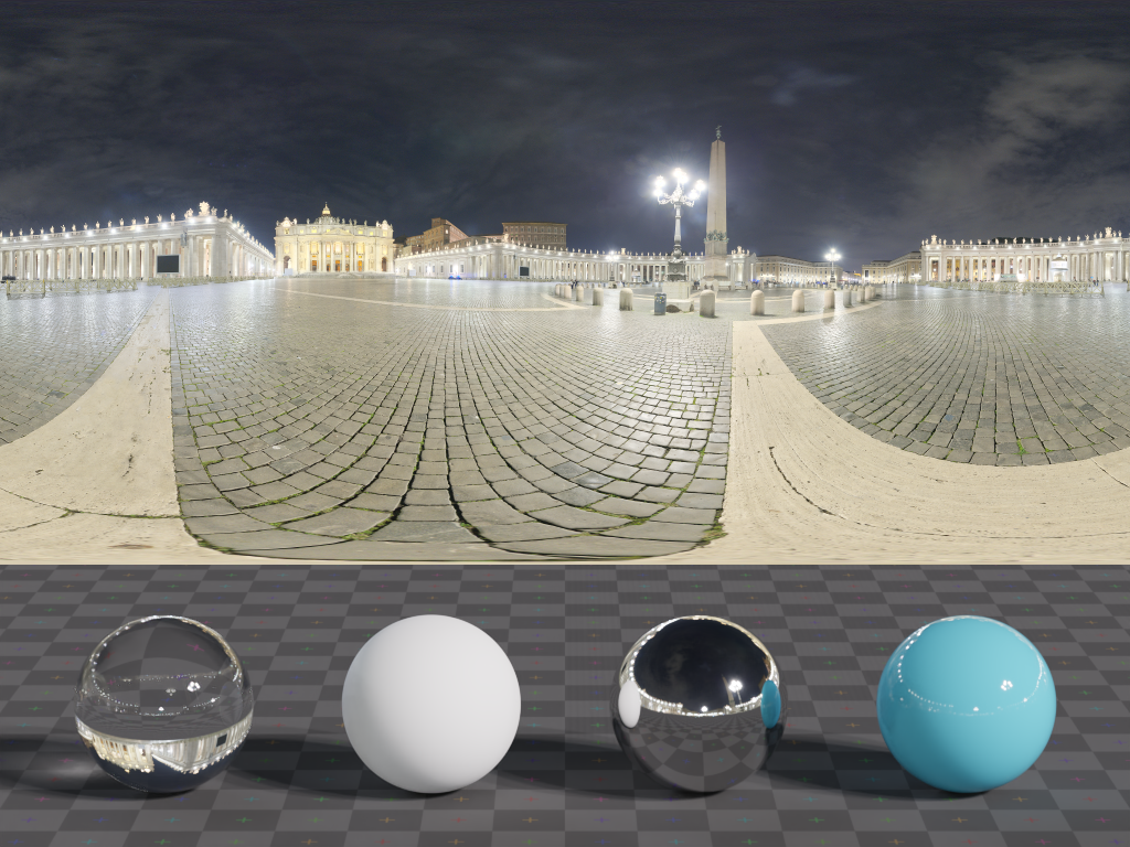 HDRI – St. Peters Square Night – artificial light - thumbnail 3