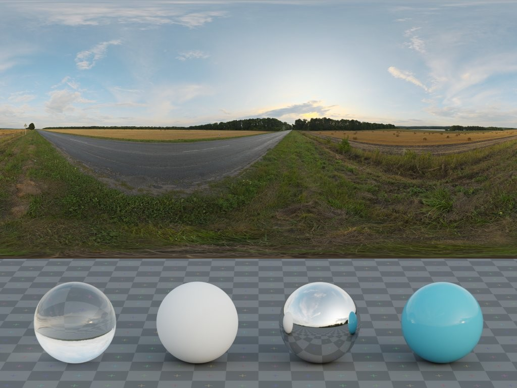 HDRI – Straw Rolls Field 01 – skies - thumbnail 3