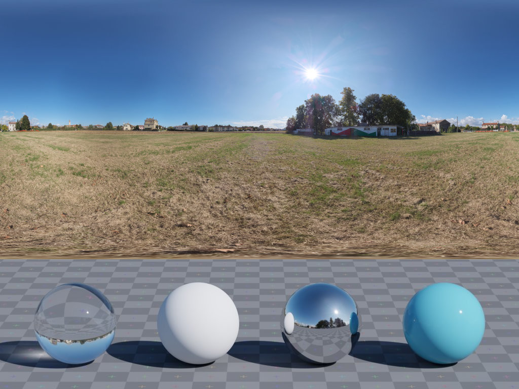 HDRI – Suburban Field 02 – nature - thumbnail 3