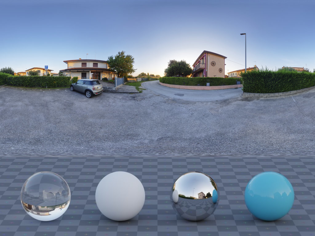 HDRI – Suburban Parking Area – urban - thumbnail 3