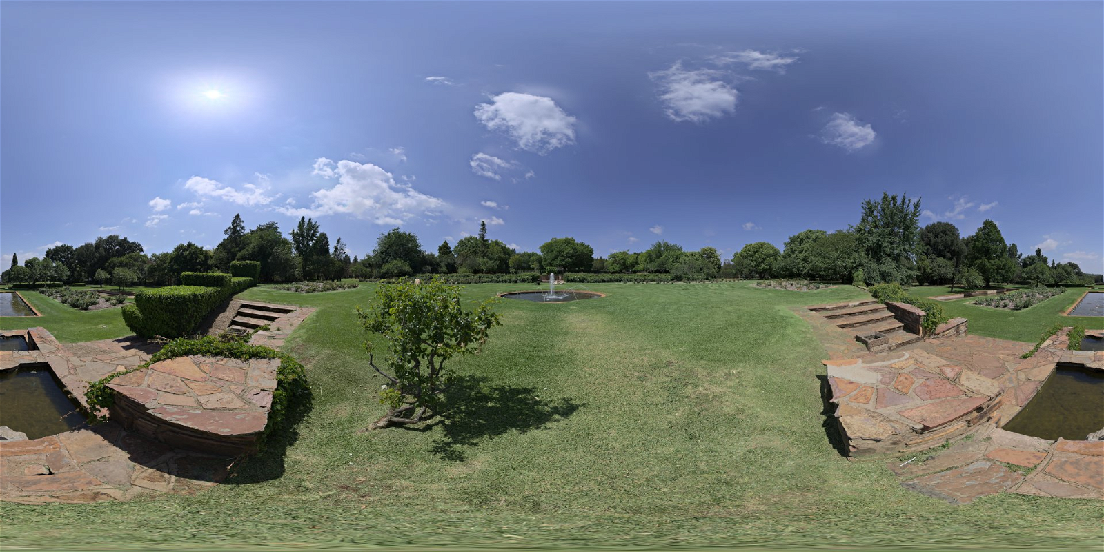 HDRI – Symmetrical Garden – skies - thumbnail 1