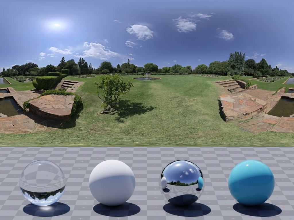 HDRI – Symmetrical Garden – skies - thumbnail 3