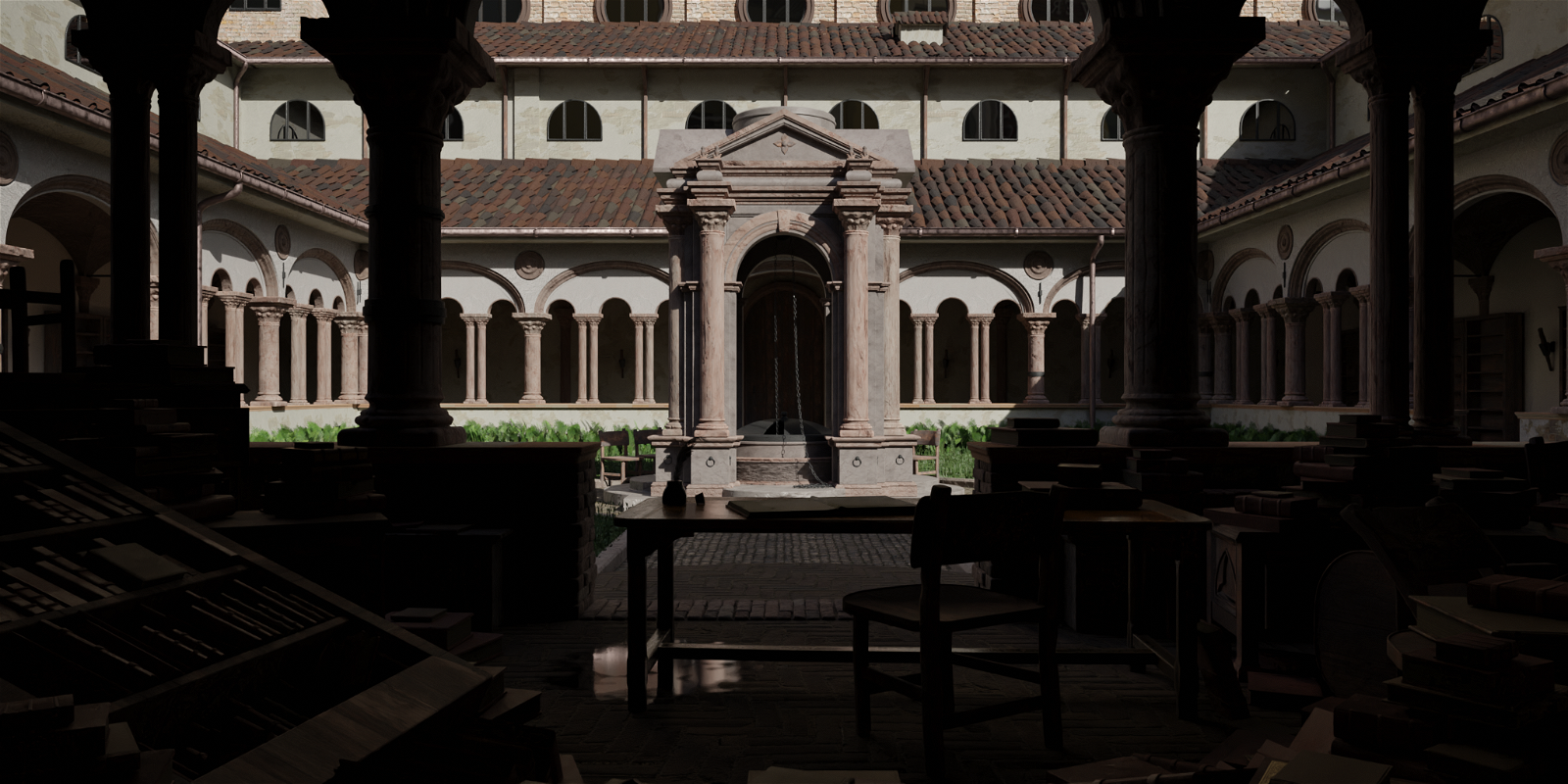 HDRI – Urban Courtyard – urban - thumbnail 2