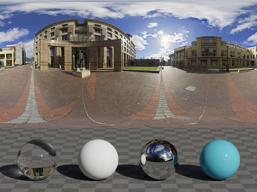 HDRI – Urban Courtyard – urban - thumbnail 3