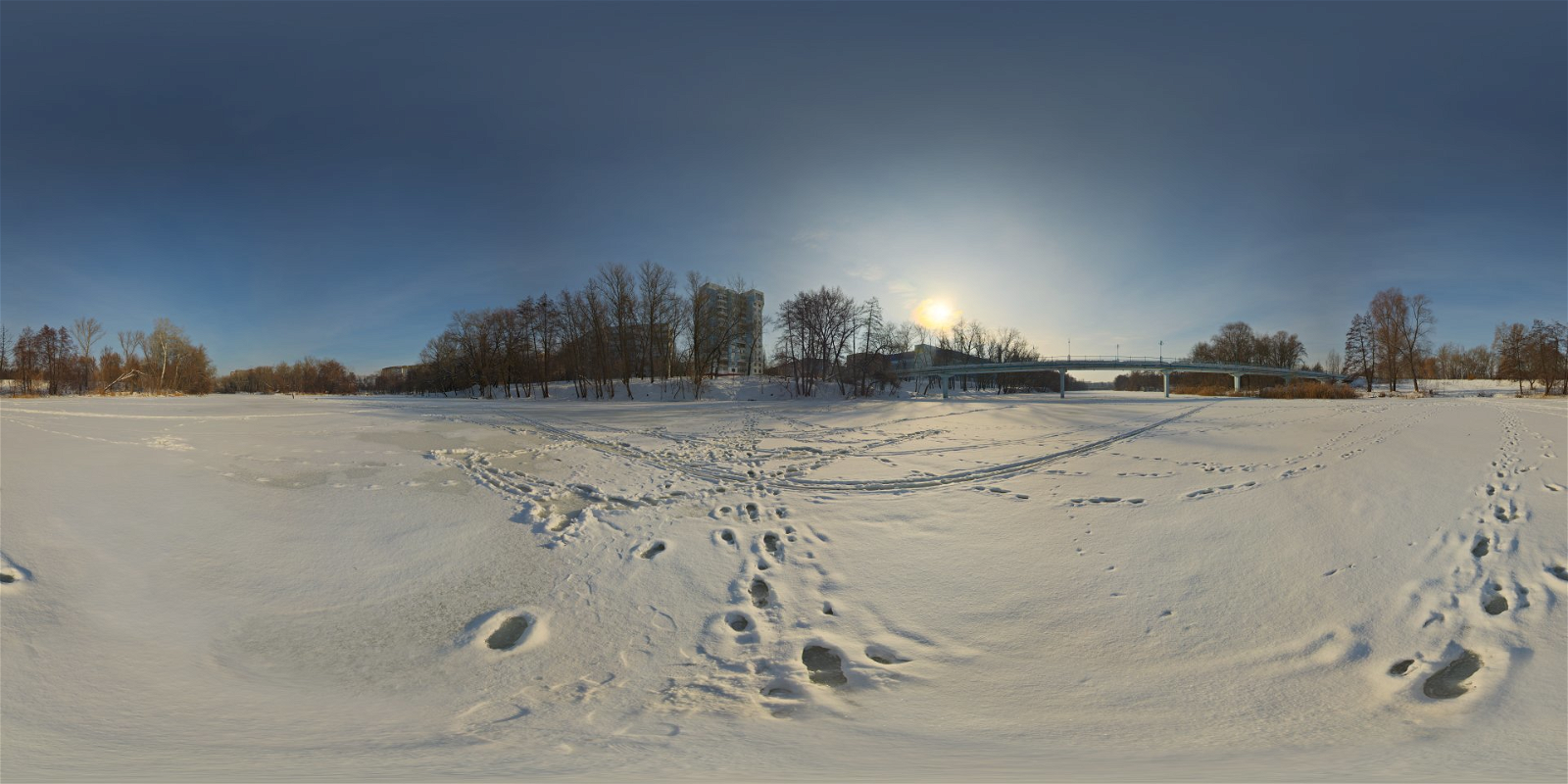 HDRI – Winter River – skies - thumbnail 1