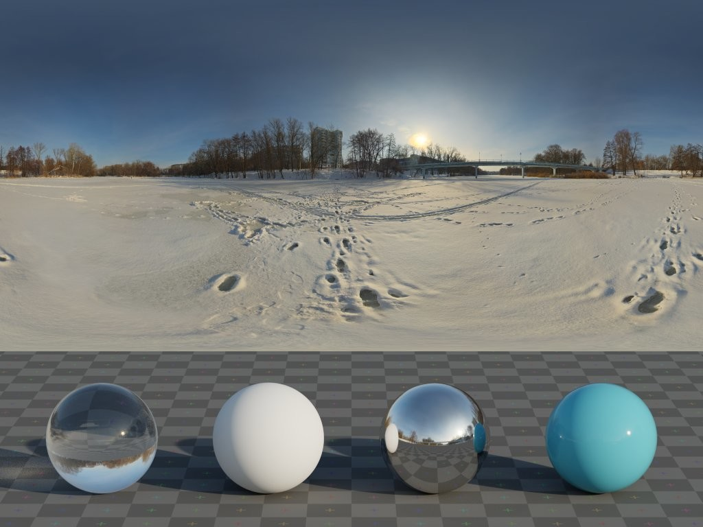 HDRI – Winter River – skies - thumbnail 3