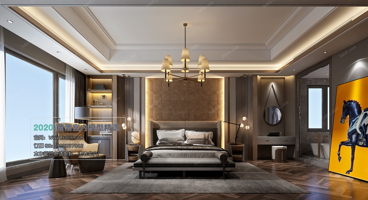 HOTEL SUITE 3D MODEL – 3D MODELS – 062 - thumbnail 1