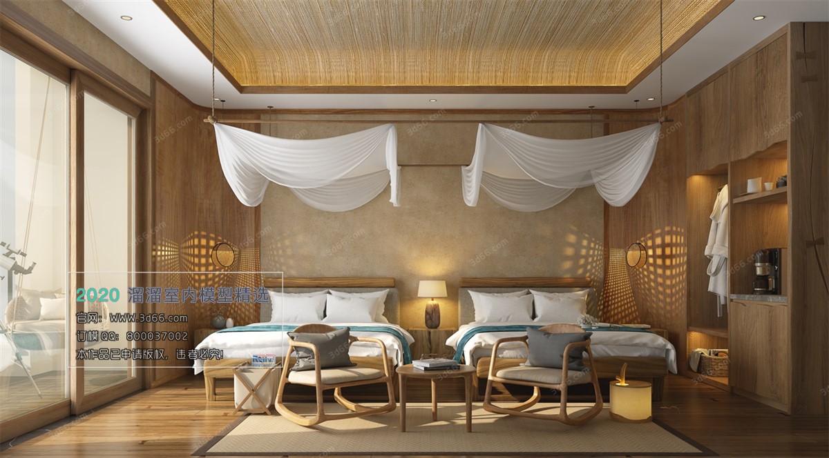 HOTEL SUITE 3D MODEL – 3D MODELS – 074 - thumbnail 1