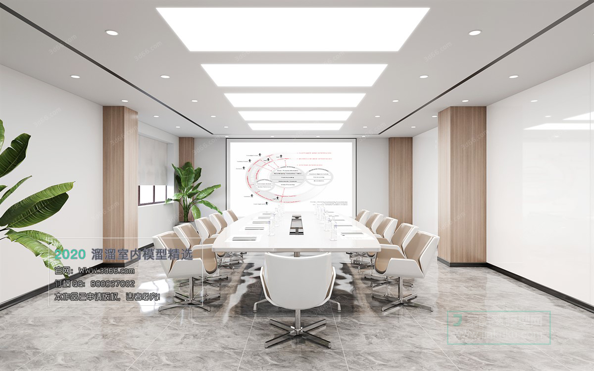 PUBLIC SPACE 3D MODEL – Office_Meeting_ReceptionRoom – 133 - thumbnail 1