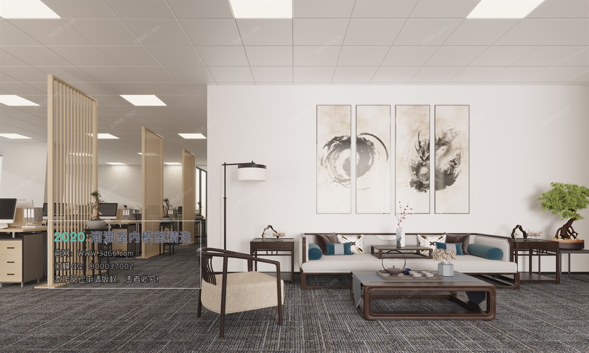 PUBLIC SPACE 3D MODEL – Office_Meeting_ReceptionRoom – 169 - thumbnail 1