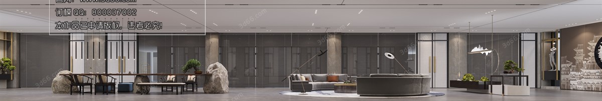 PUBLIC SPACE 3D MODEL – Office_Meeting_ReceptionRoom – 170 - thumbnail 1