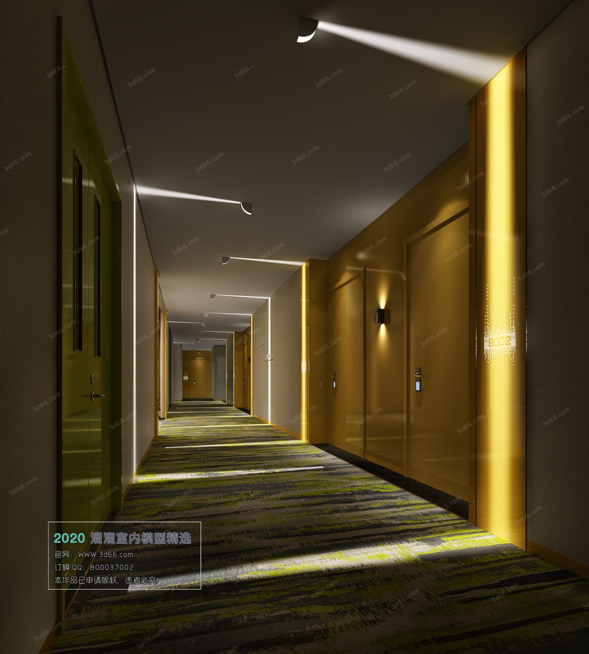 PUBLIC SPACE 3D MODEL – ElevatorLobby_Aisle – 211 - thumbnail 1