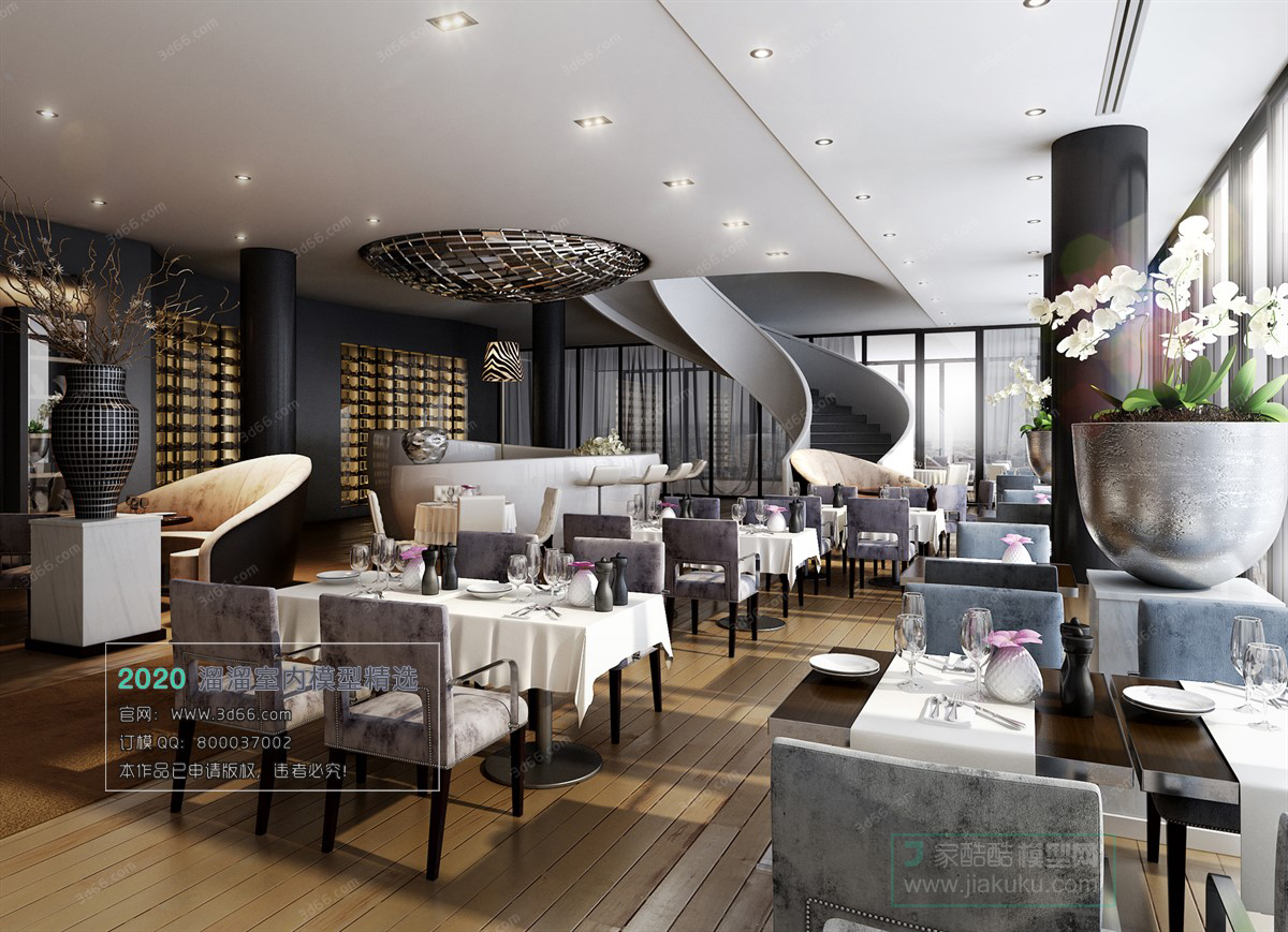 TEA HOUSE – HOTEL – 3D MODELS – 025 - thumbnail 1