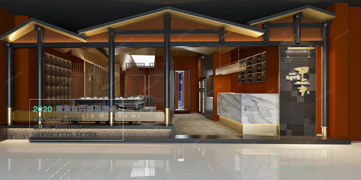 TEA HOUSE – HOTEL – 3D MODELS – 030 - thumbnail 1