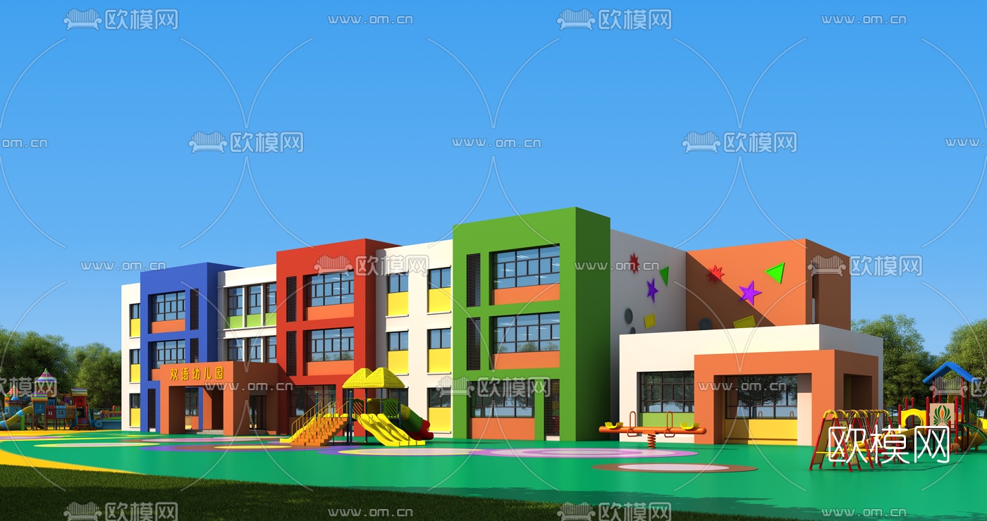 KINDERGARTEN – VRAY / CORONA – 3D MODEL – 1205 - thumbnail 1