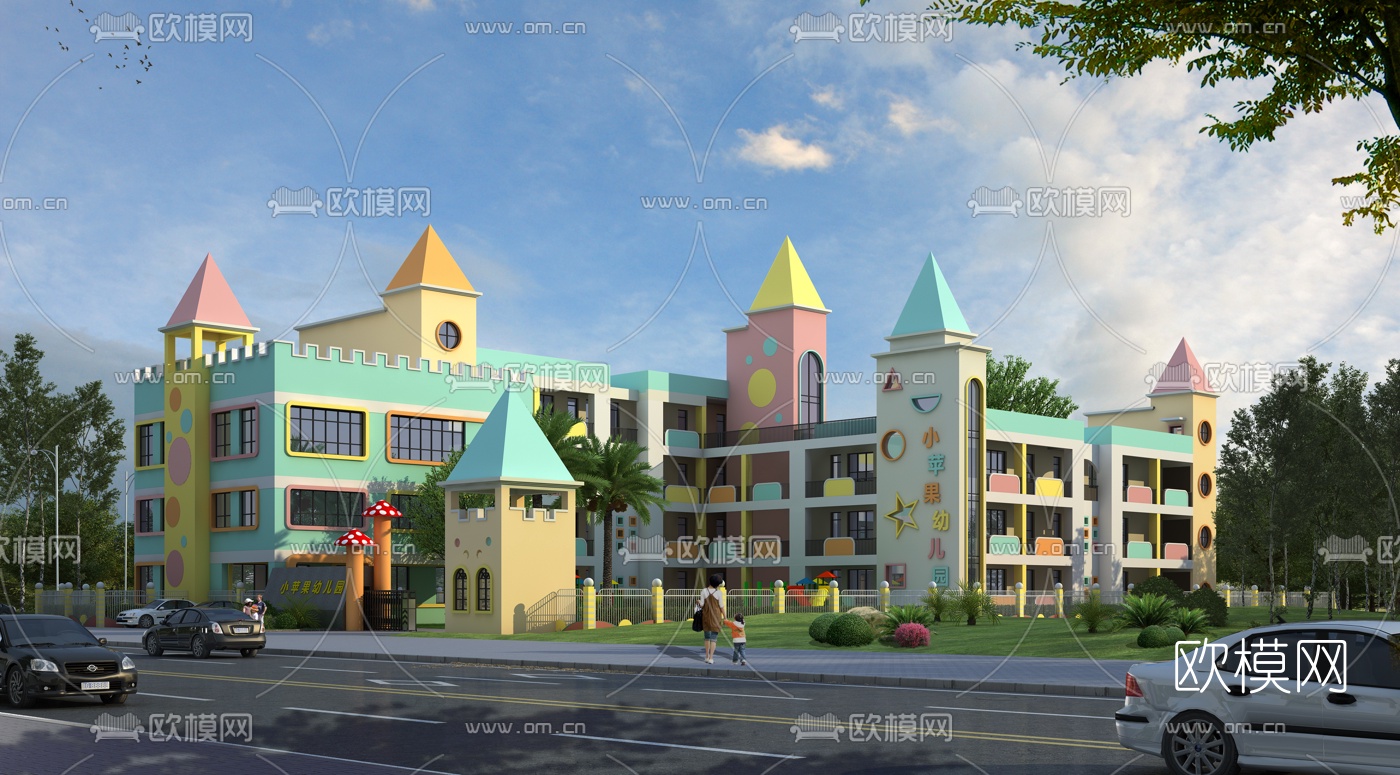 KINDERGARTEN – VRAY / CORONA – 3D MODEL – 1217 - thumbnail 1