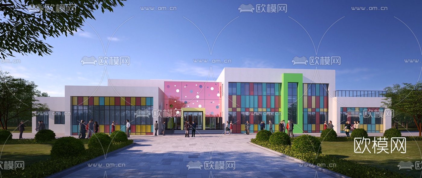 KINDERGARTEN – VRAY / CORONA – 3D MODEL – 1218 - thumbnail 1