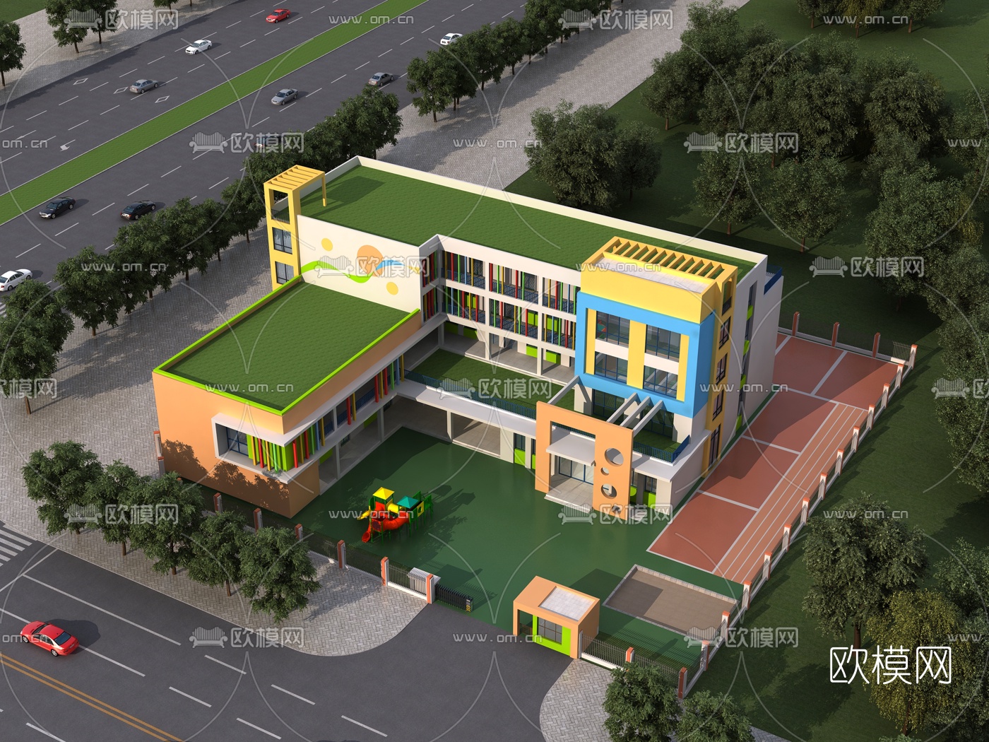 KINDERGARTEN – VRAY / CORONA – 3D MODEL – 1224 - thumbnail 1