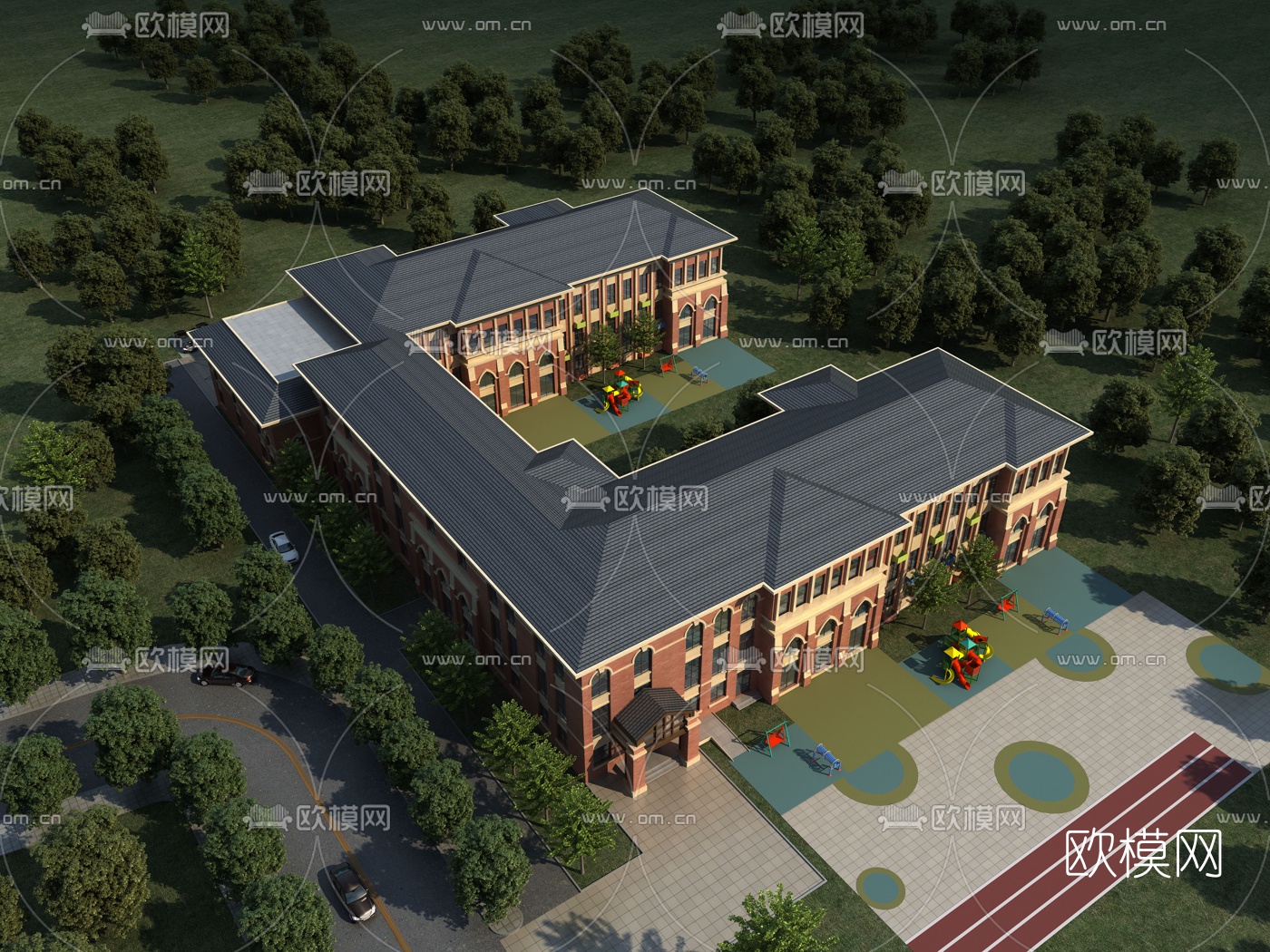 KINDERGARTEN – VRAY / CORONA – 3D MODEL – 1229 - thumbnail 1