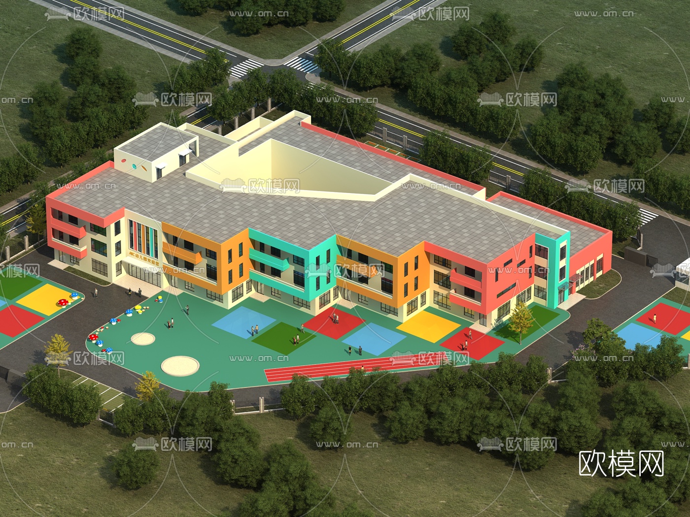 KINDERGARTEN – VRAY / CORONA – 3D MODEL – 1230 - thumbnail 1