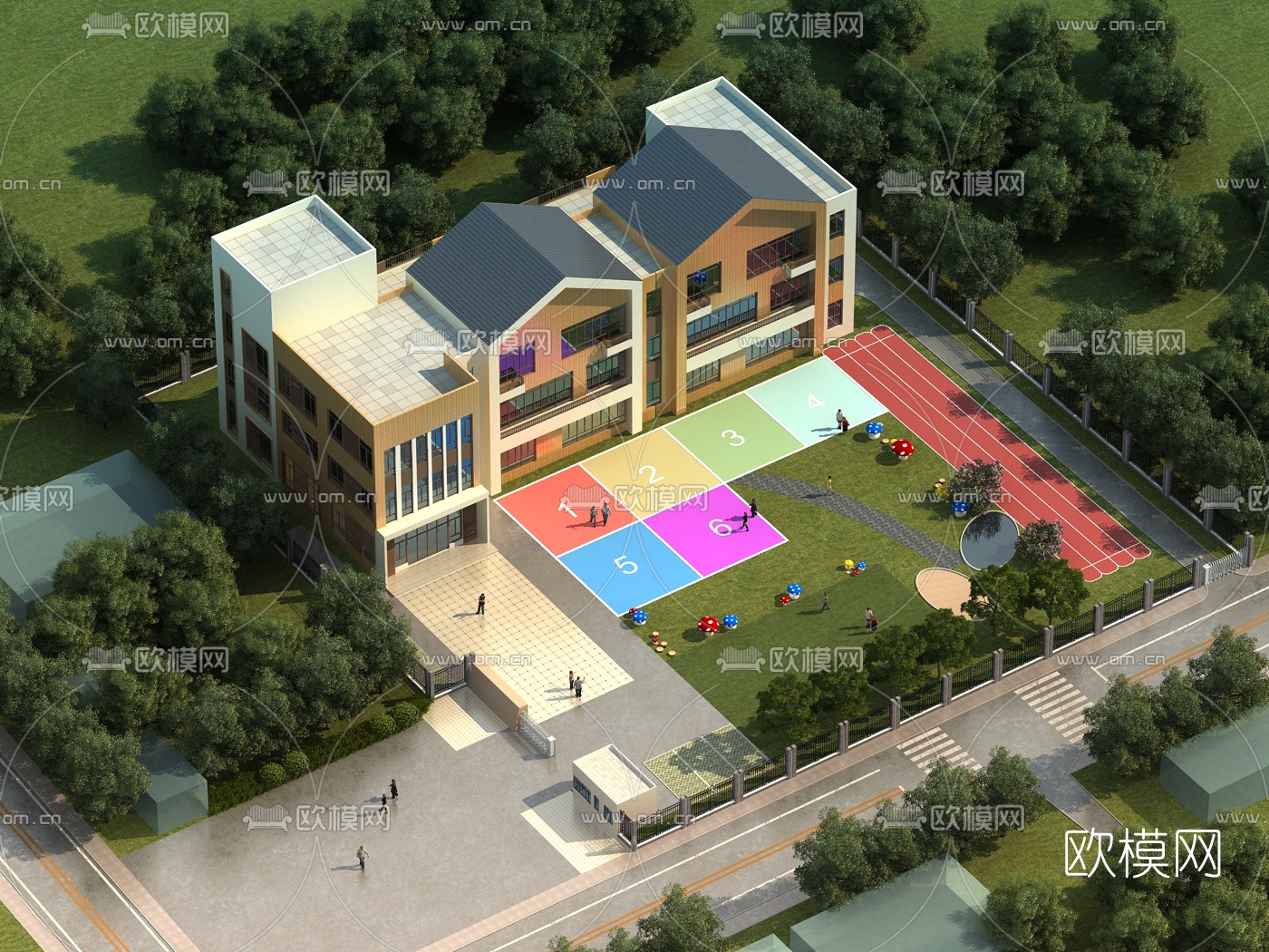 KINDERGARTEN – VRAY / CORONA – 3D MODEL – 1231 - thumbnail 1