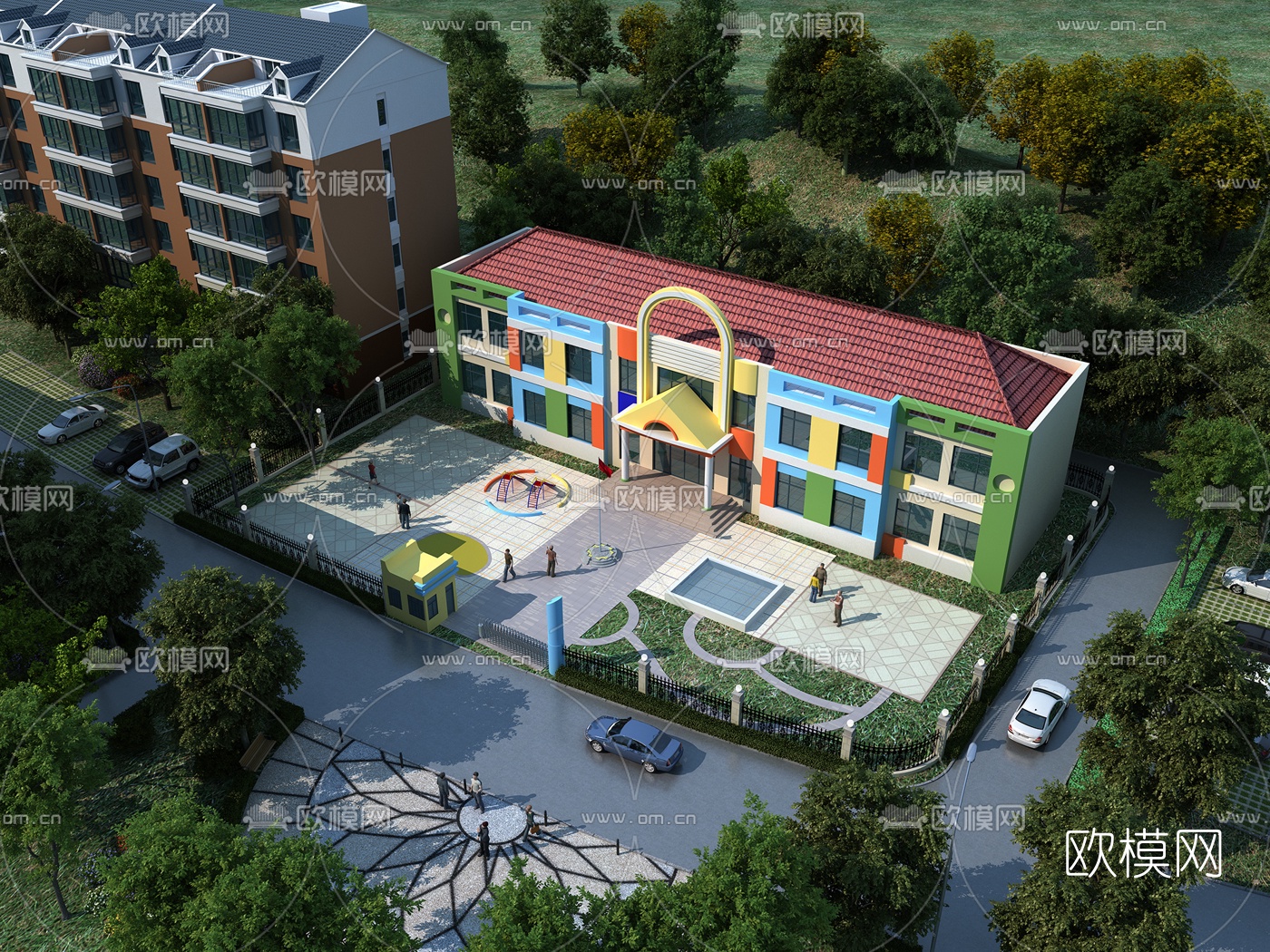 KINDERGARTEN – VRAY / CORONA – 3D MODEL – 1236 - thumbnail 1