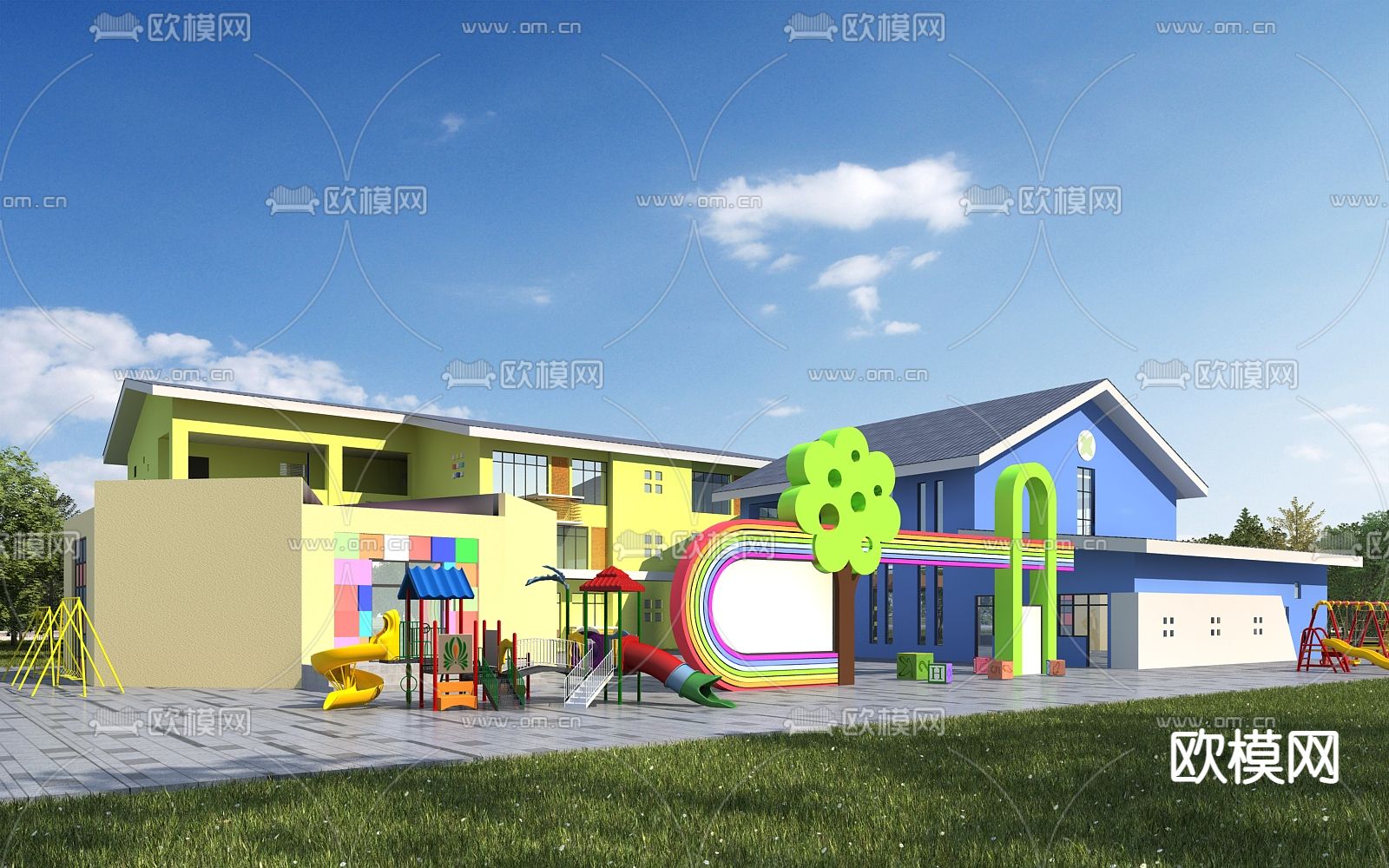 KINDERGARTEN – VRAY / CORONA – 3D MODEL – 1249 - thumbnail 1