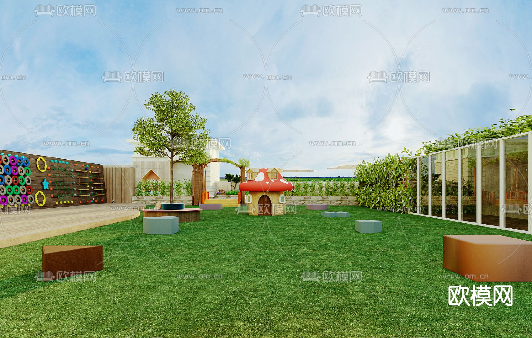 KINDERGARTEN – VRAY / CORONA – 3D MODEL – 1251 - thumbnail 1