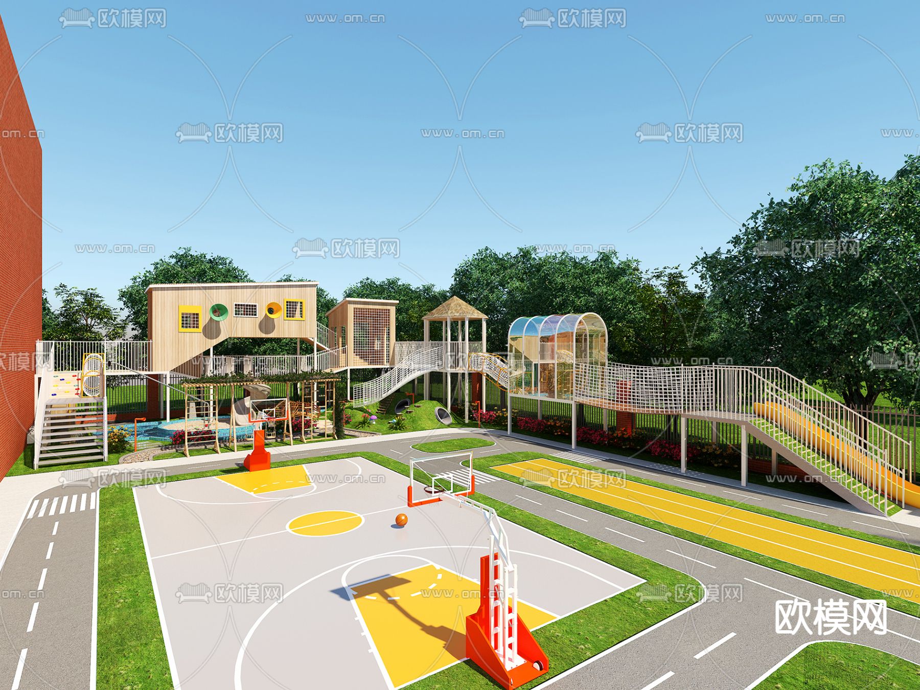 KINDERGARTEN – VRAY / CORONA – 3D MODEL – 1252 - thumbnail 1