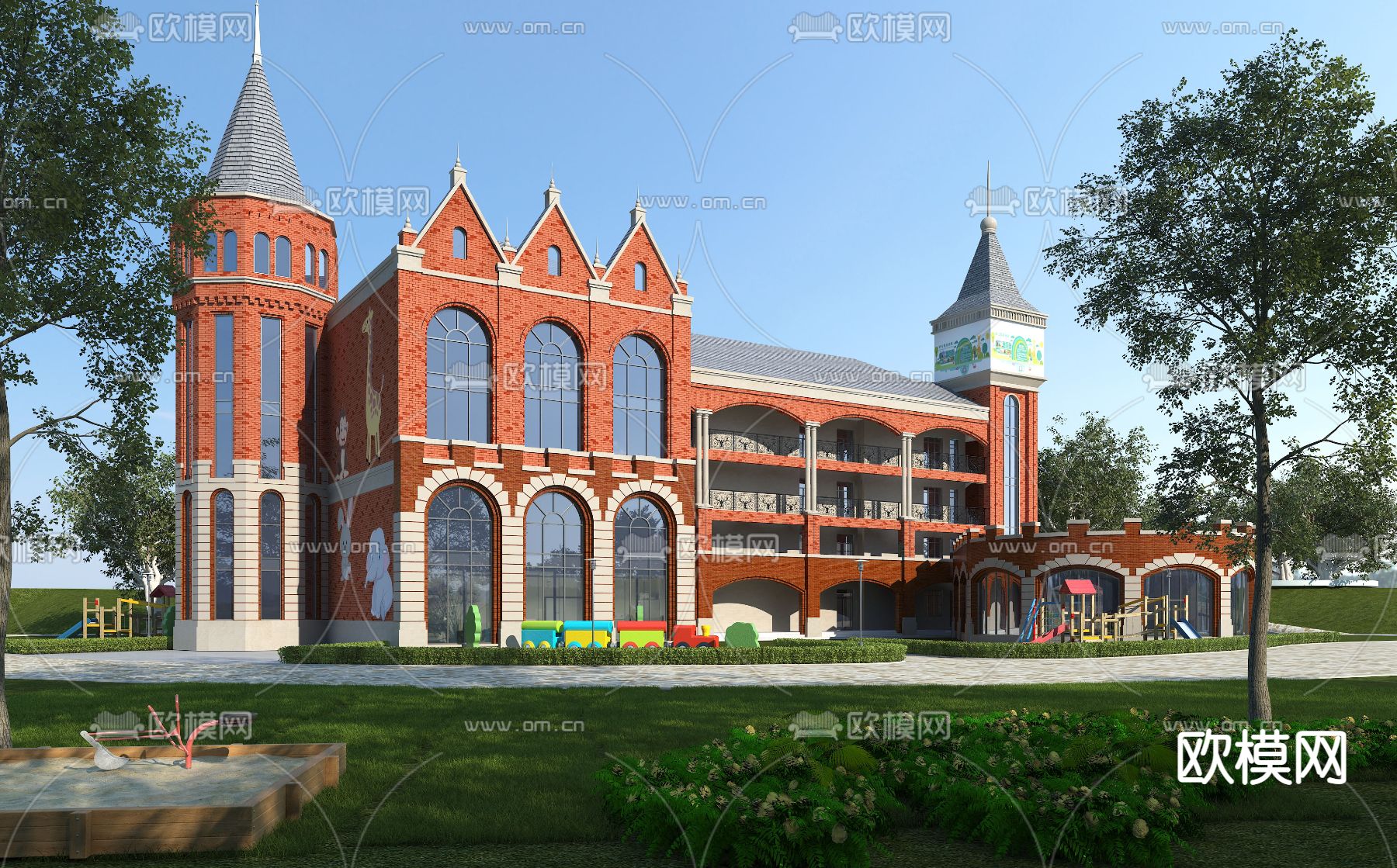 KINDERGARTEN – VRAY / CORONA – 3D MODEL – 1260 - thumbnail 1