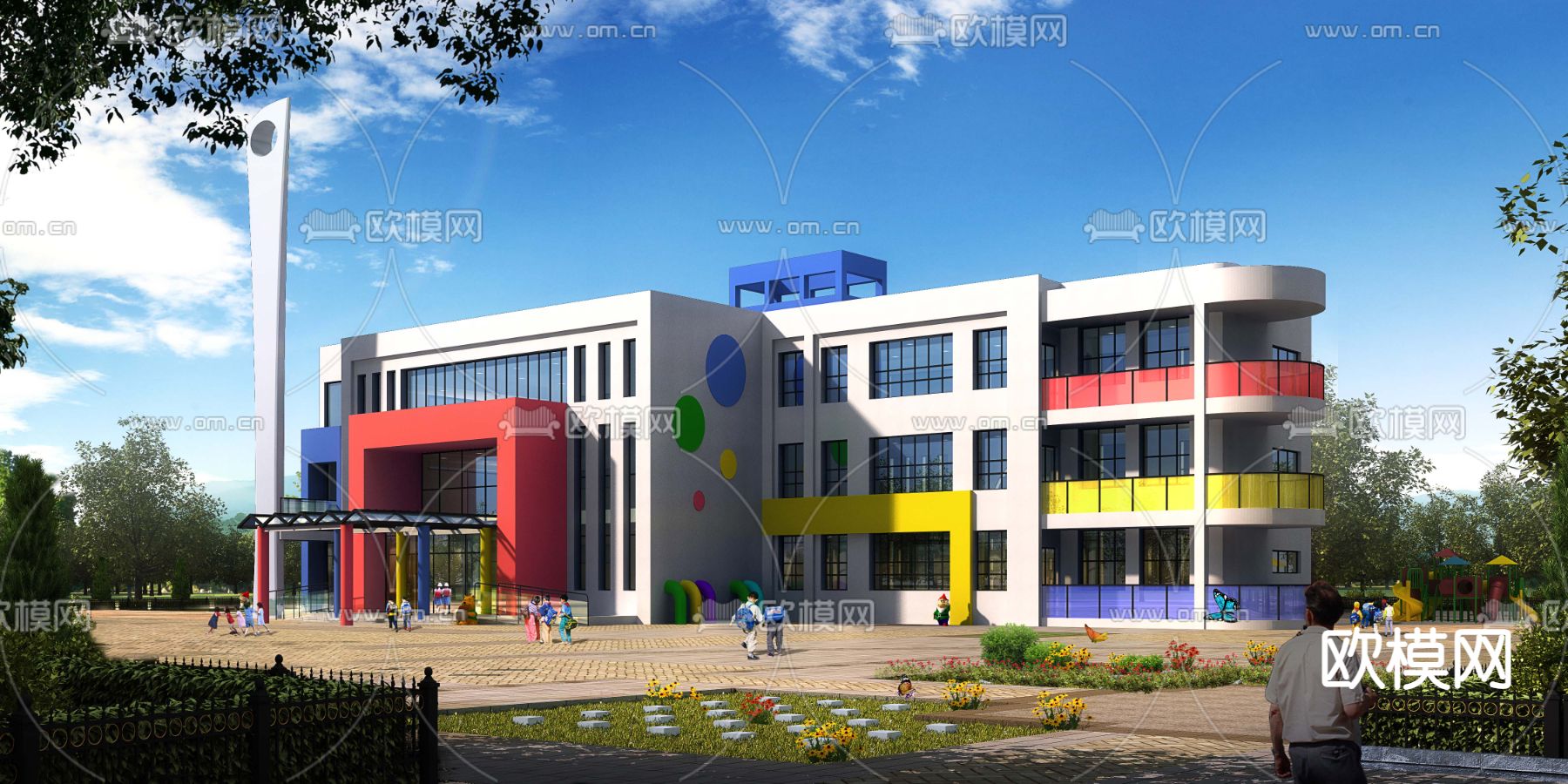 KINDERGARTEN – VRAY / CORONA – 3D MODEL – 1266 - thumbnail 1