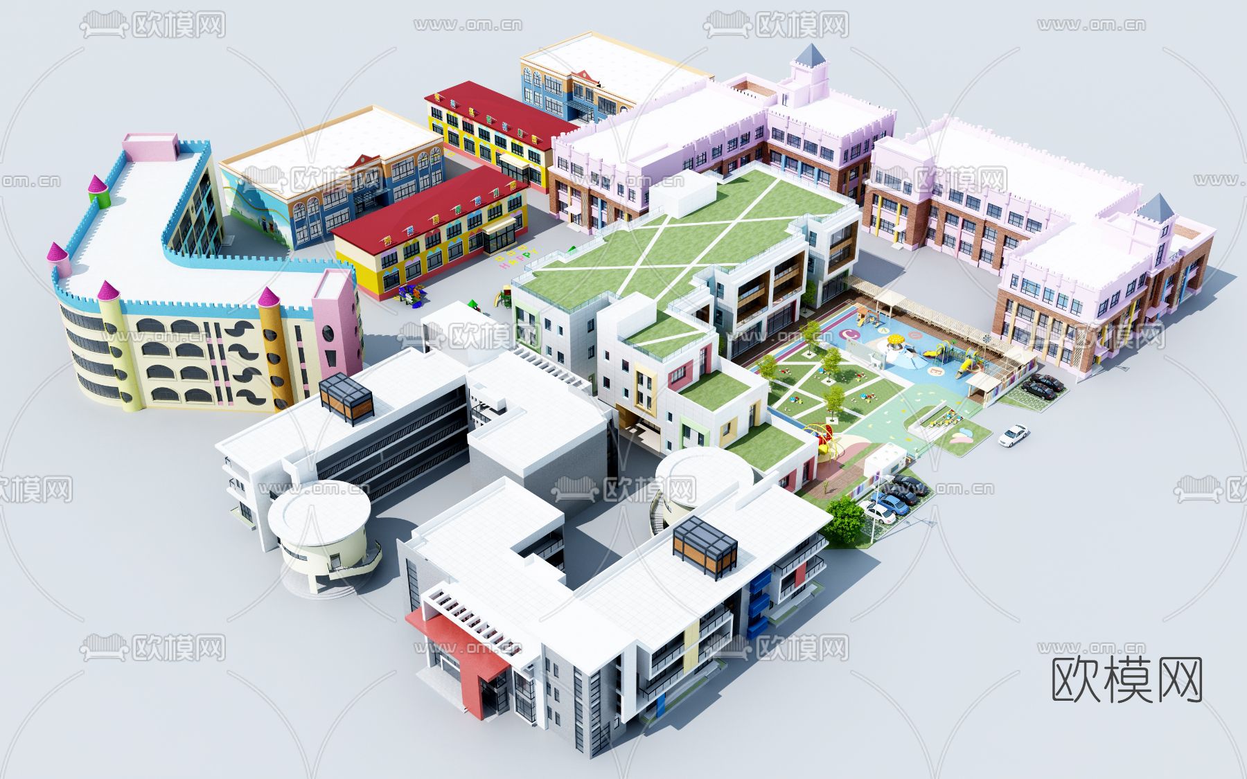 KINDERGARTEN – VRAY / CORONA – 3D MODEL – 1278 - thumbnail 1