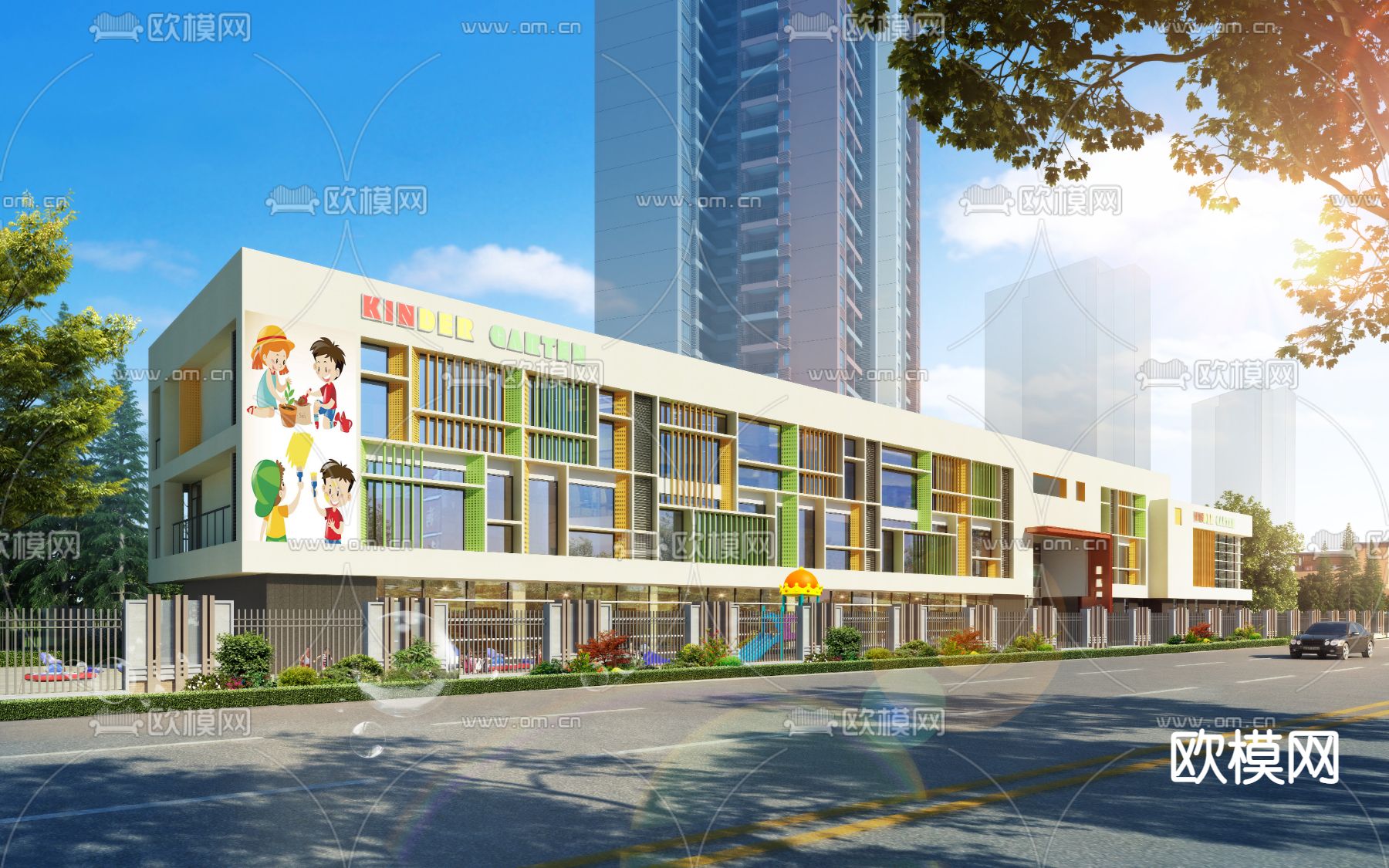 KINDERGARTEN – VRAY / CORONA – 3D MODEL – 1286 - thumbnail 1