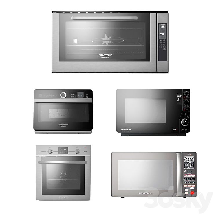 5 Whirlpool Brastemp Ovens 3DS Max - thumbnail 1