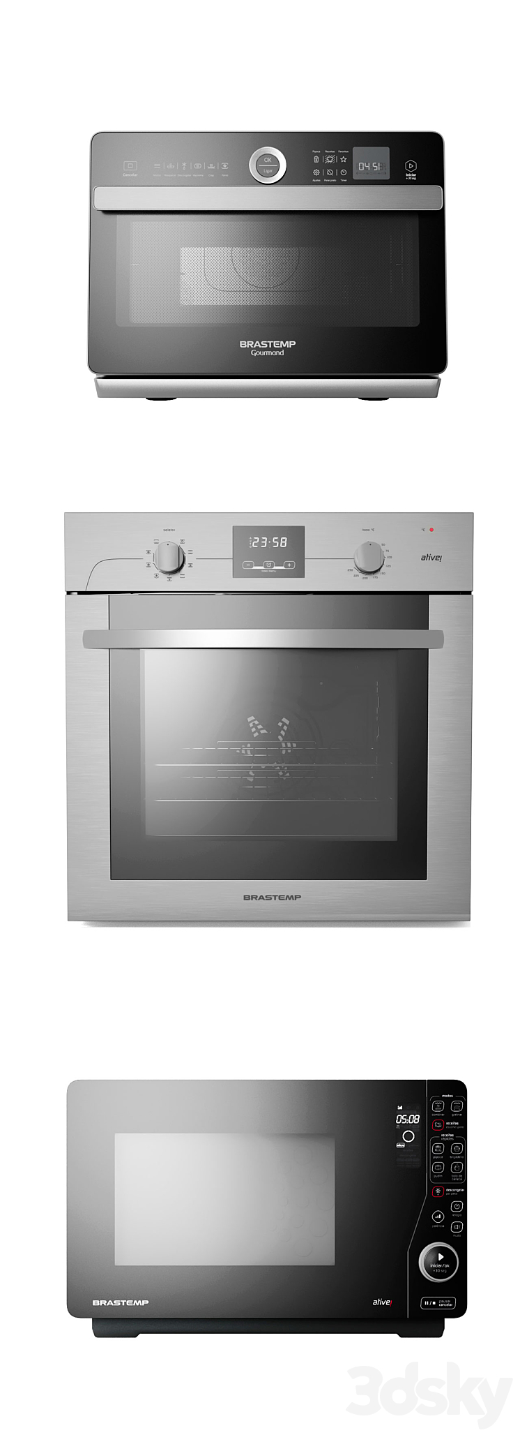 5 Whirlpool Brastemp Ovens 3DS Max - thumbnail 2