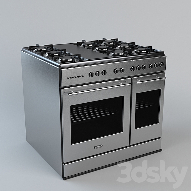 6-Burner Stove 3DSMax File - thumbnail 1