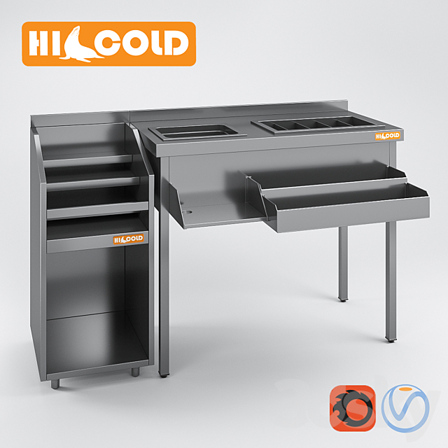 A set of bar equipment HiCold NBMLL-4 _ 5B SAB-10 _ 5BPK NBMSZMV-4 _ 5B NBMSZKV-7 _ 5B NBMSZM-6 _ 5B NBMTV 3-4 _ 5B 3ds Max - thumbnail 1