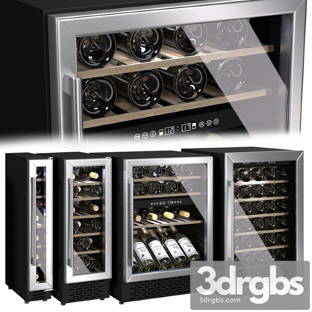 A set of wine cabinets (refrigerators) from innocenti 2 3dsmax Download - thumbnail 1