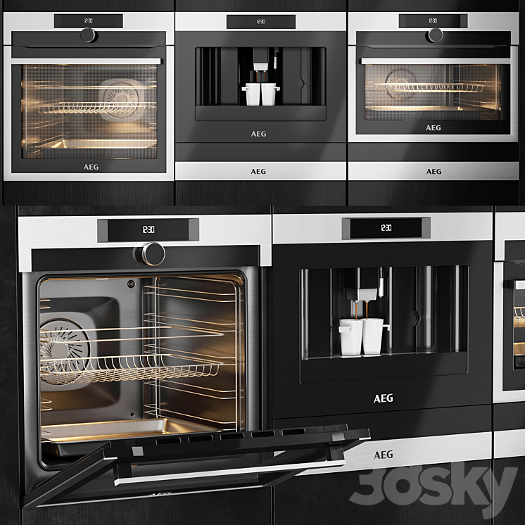 AEG appliance collection 3DS Max - thumbnail 1